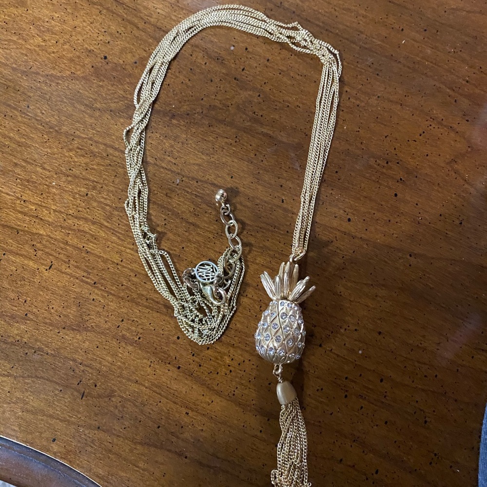 Lilly Pulitzer pineapple necklace
